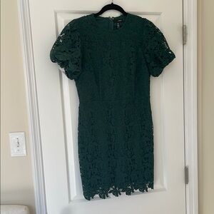 Elegant Green Lace Dress